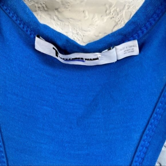 T by Alexander Wang Cobalt Classic Pocket Racerback Tank - Picture 4 of 7